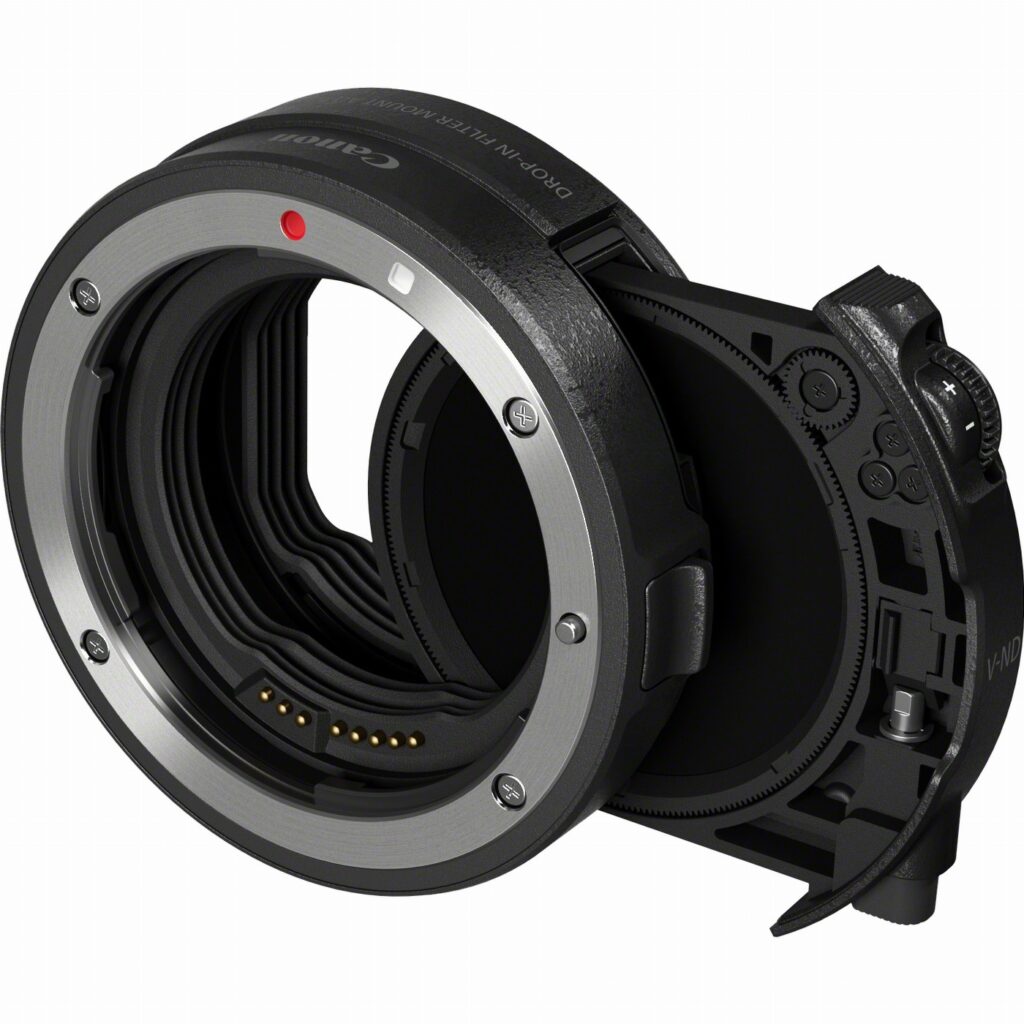 Adaptador de montura de filtro drop-in EF-EOS R con filtro ND variable drop-in A
