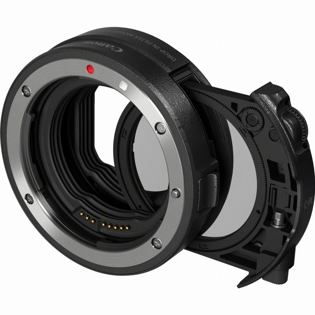 Adaptador de montura de filtro drop-in EF-EOS R con filtro polarizador circular drop-in A