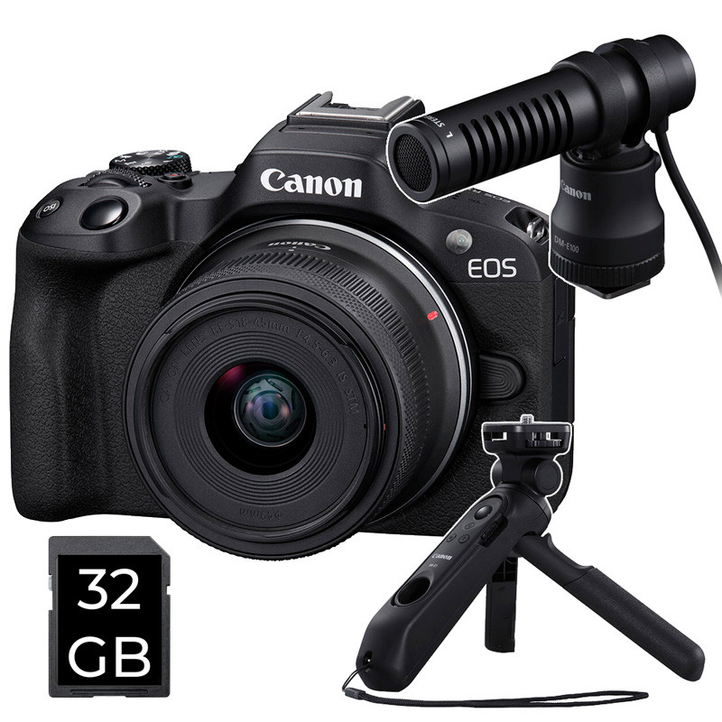 CANON EOS R50 Negra + RF-S 18-45 mm IS STM Creator Kit