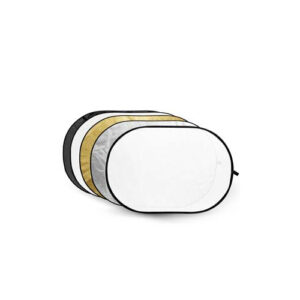 5 in 1 Goud, Zilver, Zwart, Wit, Transparant Reflector Disc 150X200cm