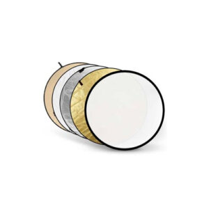 5 in 1 Reflectiescherm Goud, Zilver, Soft Gold, Wit, Transparant 80cm