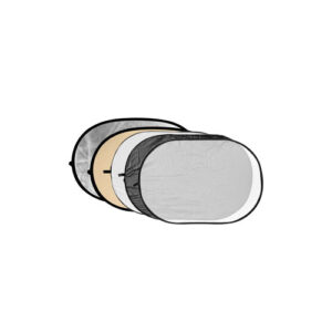 5 in 1 Soft Gold, Zilver, Zwart, Wit, Transparant Reflector disc 150x200cm
