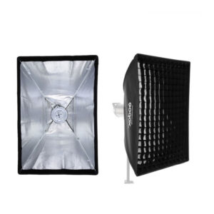 Paraplu Softbox Bowens 80×120 met Grid