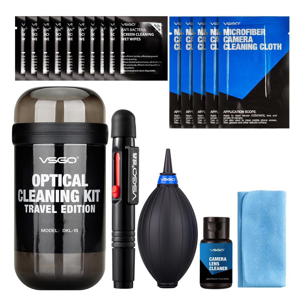 Optical Cleaning Kit Travel Grey