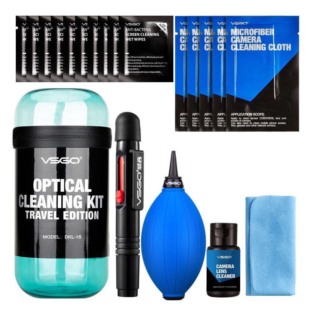 Optical Cleaning Kit Travel Blue