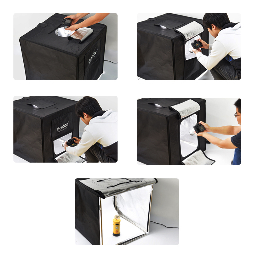 Portable Double Light LED Ministudio L40x40x40cm