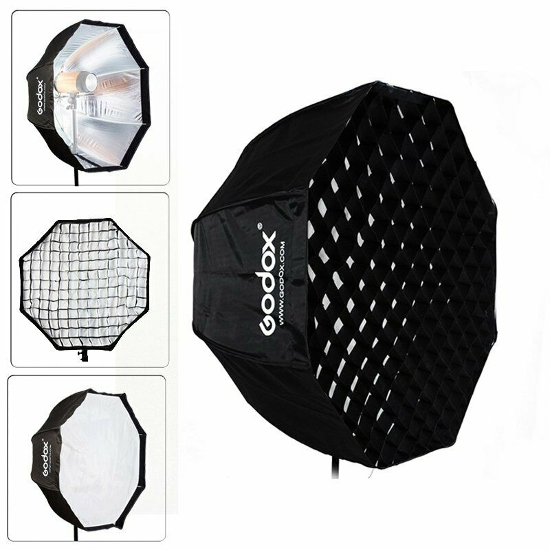 Softbox met Paraplu Aansluiting 95cm + Grid
