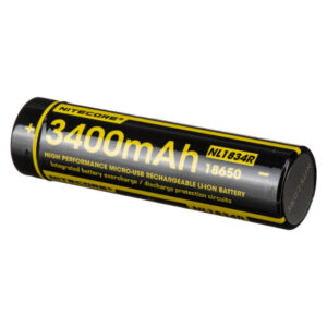 NL1834R Li ion 3400mAh 3.6v + Micro USB 18650