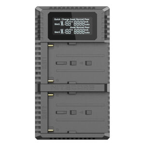 USN3 Pro Dubbel Lader voor Sony NP F Serie