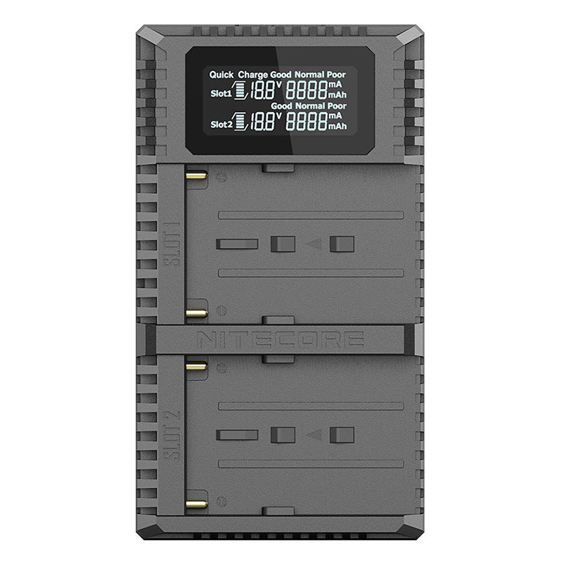 USN3 Pro Dubbel Lader voor Sony NP F Serie