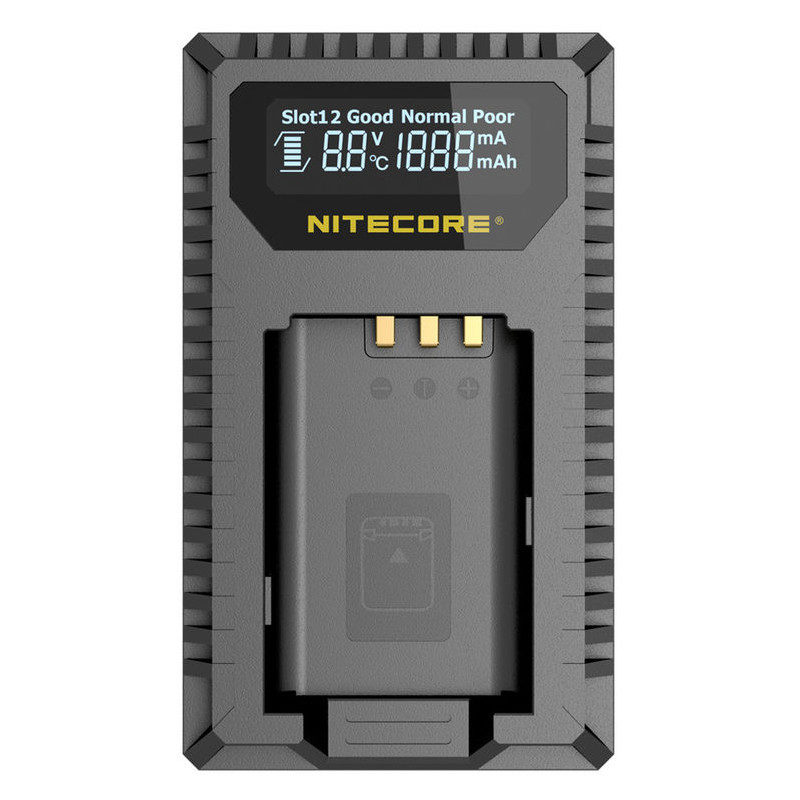 USN2 Compacte Dubbel Lader voor Sony NB B1X met indicator + USB