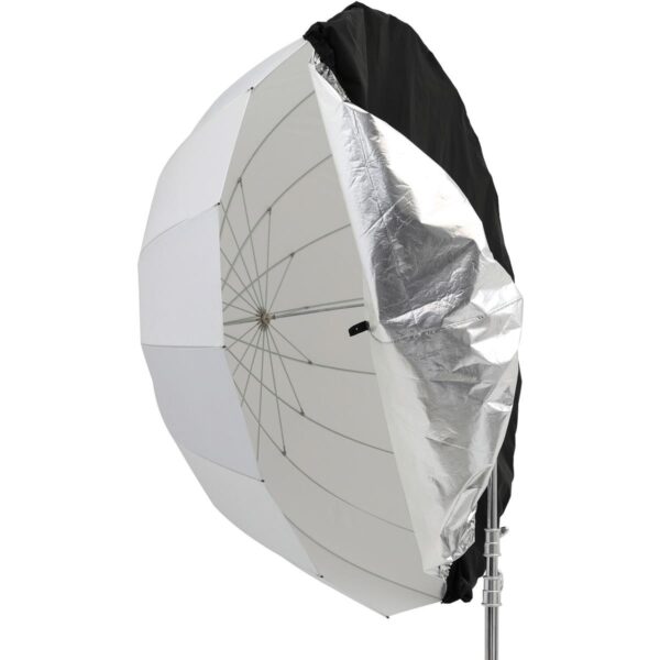 130cm Zwart en Zilver Diffuser voor Parabolische Paraplu