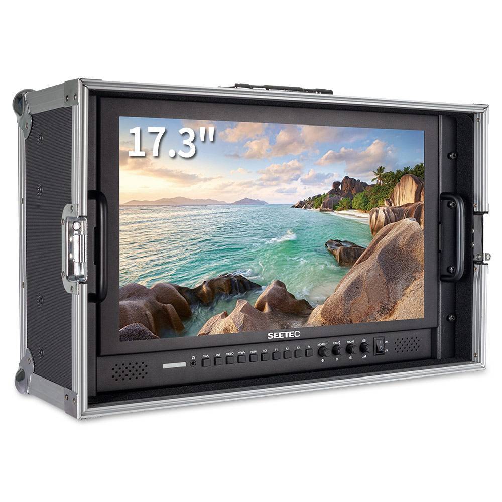 SEETEC 17.3′ 1920Ã1080 Pro Broadcast LCD Monitor with 3G SDI HDMI AV (suitcase)