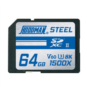 64GB 1500X SDXC UHS II, CLASS 10, U3, 8K, V60