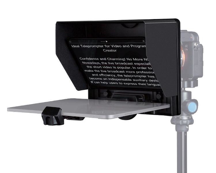 FEELWORLD TP10 10 inch Teleprompter Smartphone/Tablet (incl draagtas)