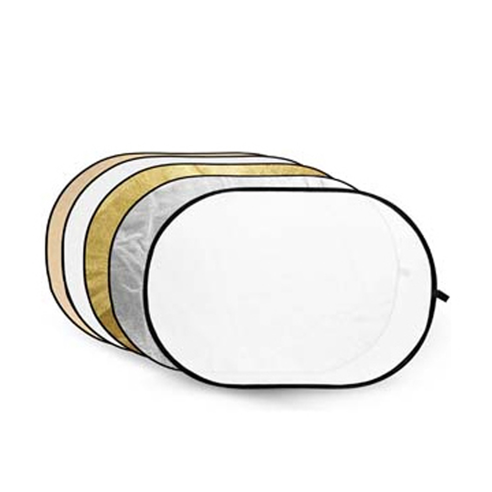 5 in 1 Goud, Zilver, Soft Gold, Wit, Transparant Reflector disc 60x90cm