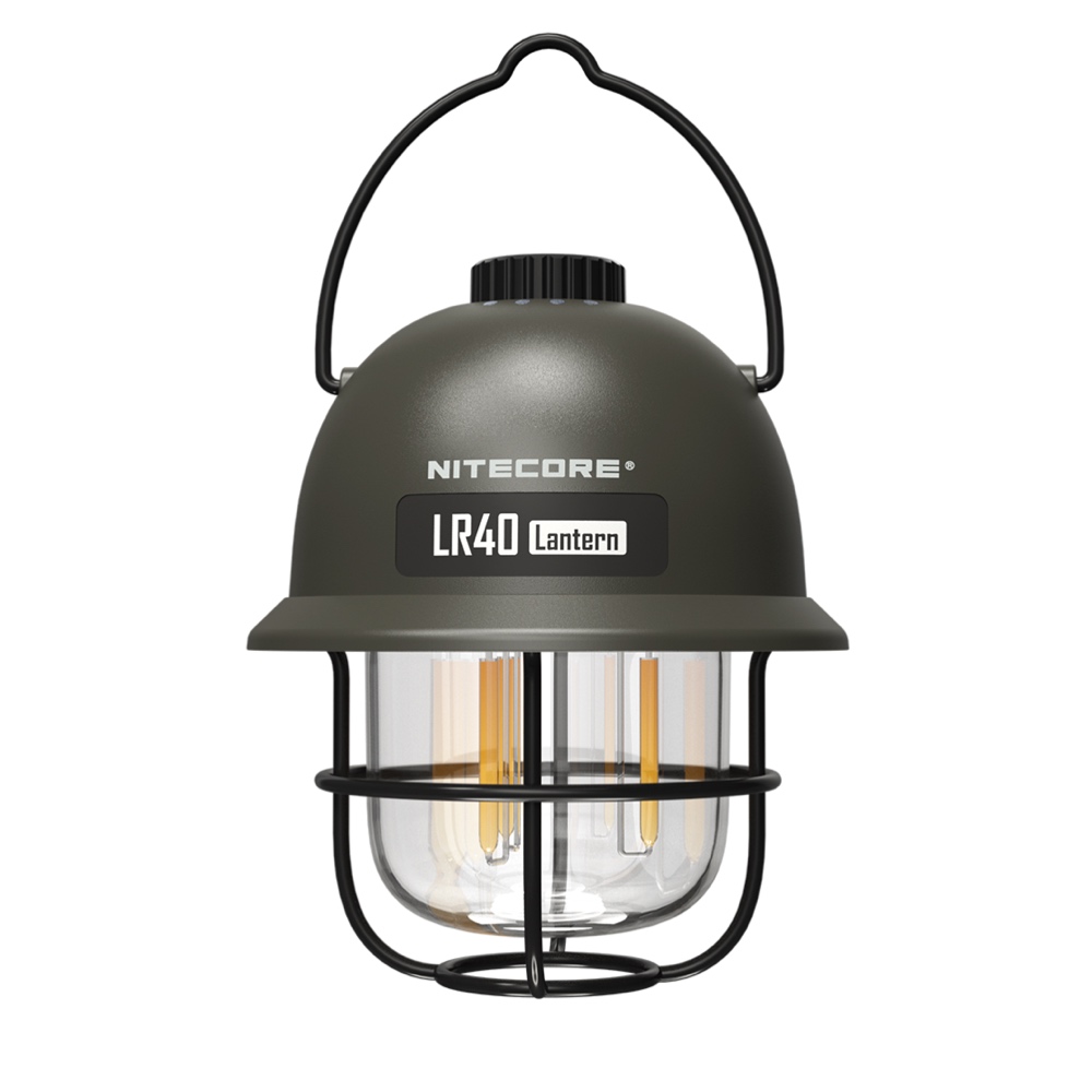 LR40 Multifunctional USB C rechargeable camping lantern Green