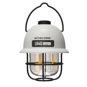 LR40 Multifunctional USB C rechargeable camping lantern White