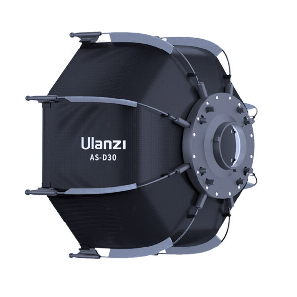 AS D30 Octagonal Softbox With Mini Bowens Mount And Grid 30cm
