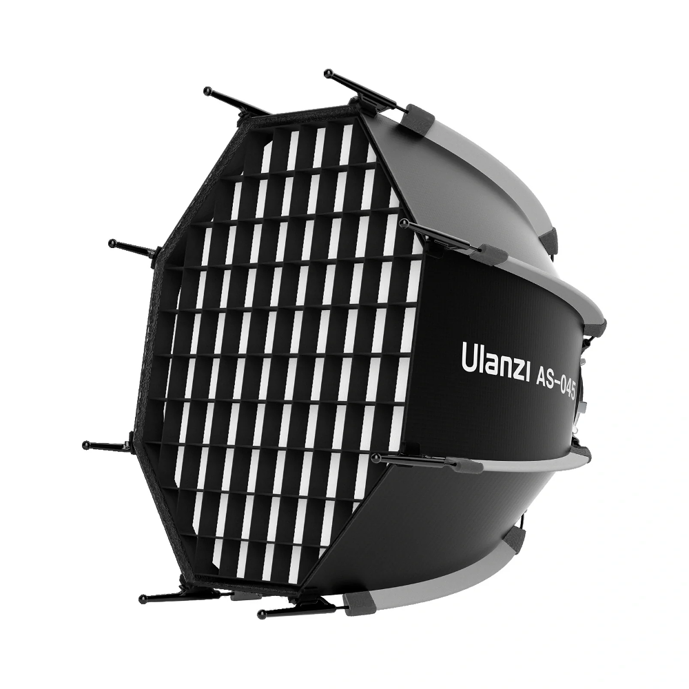 AS 045 Quick Release Octagonal Softbox With Grid 45cm Bowens