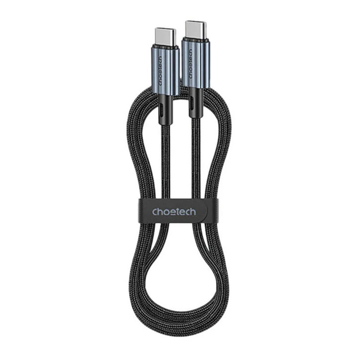 USB C to USB C PD60W Nylon Cable Black 1.2M