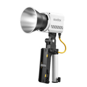 ML60II BI Portable LED Lightï¼Bi Color) with AK B01 Holding Handle and Battery Support Kit