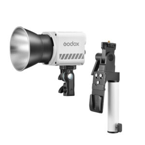 ML60II BI Portable LED Light (Bi Color) with AK B02 Holding Handle and Battery Support Kit
