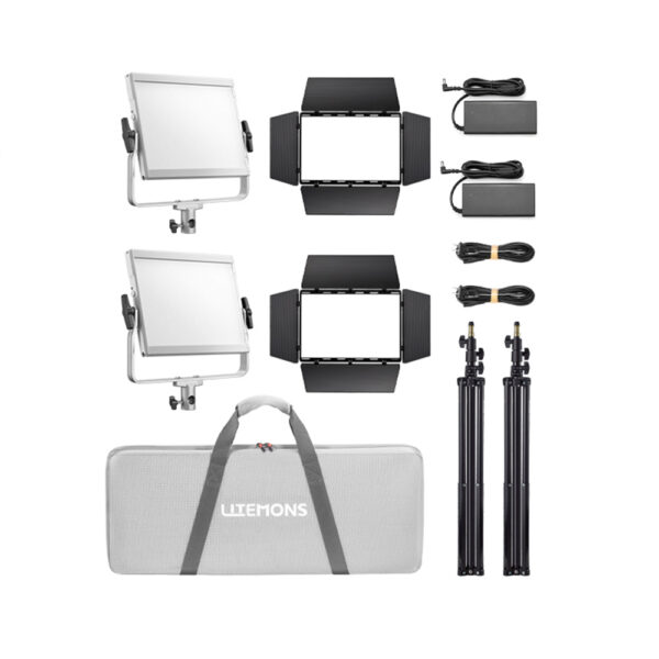 Litemons LP400Bi Bi color LED Light Panel 2 light kit