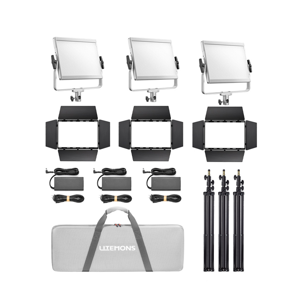 Litemons LP1200R RGB LED Light Panel 3 light kit