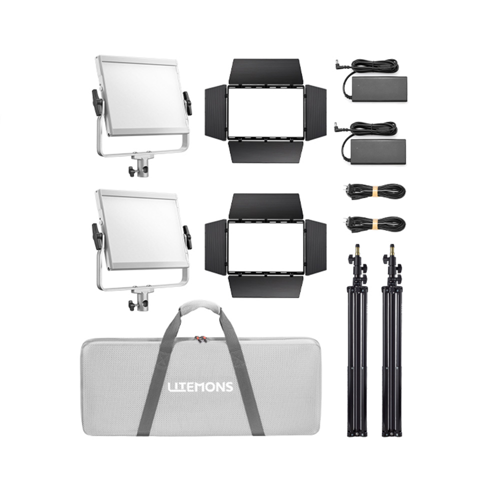 Litemons LP600R RGB LED Light Panel 2 light kit