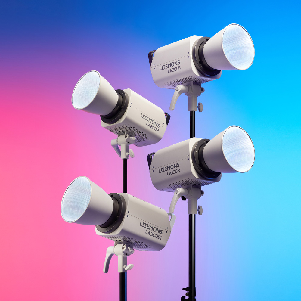 Litemons LA300Bi Bi color LED Video Light 3 light kit