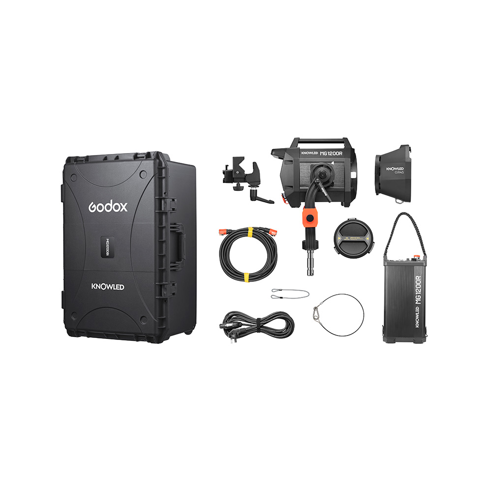 KNOWLED RGB Light with Plastic Carry Case MG1200R K2