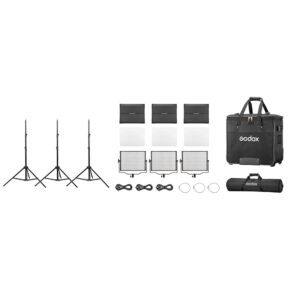 Studio LED Light Panel 3 Light Kit P120D K2