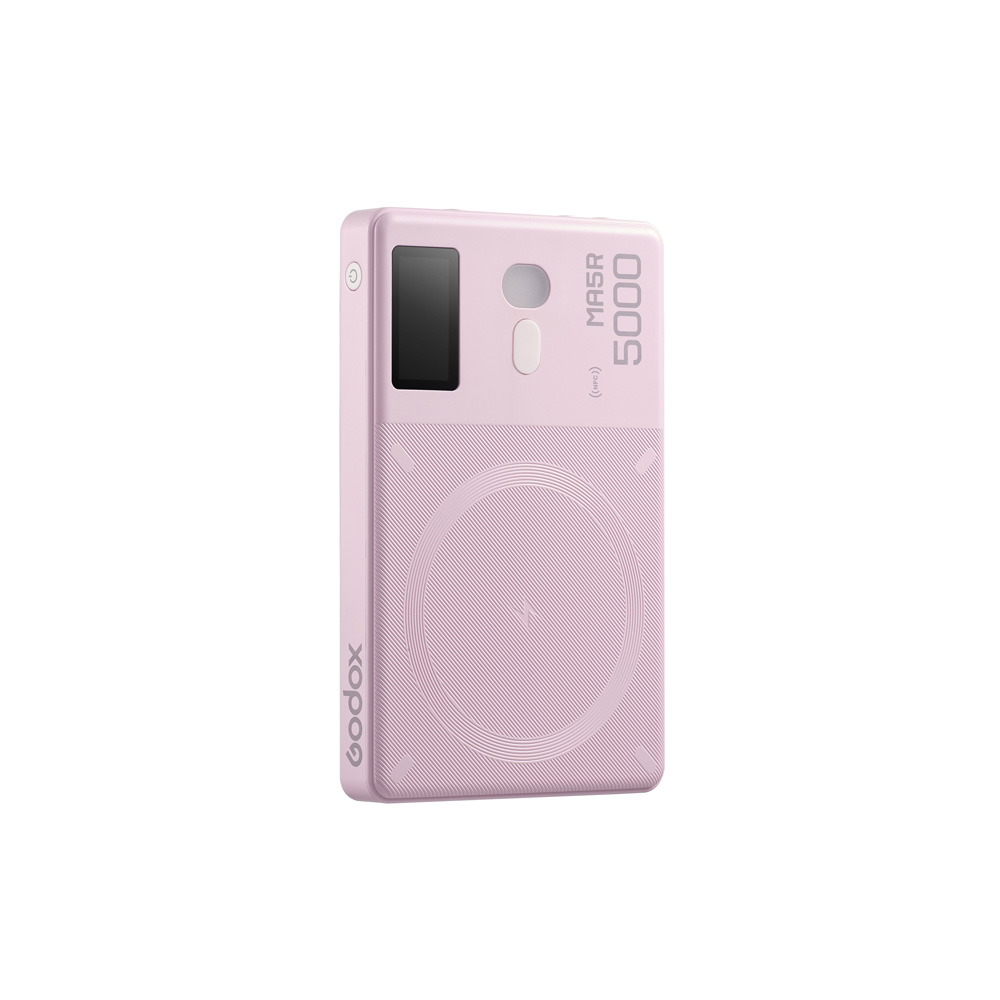 MA5R Mobile Power Bank&RGB LED Light Roze