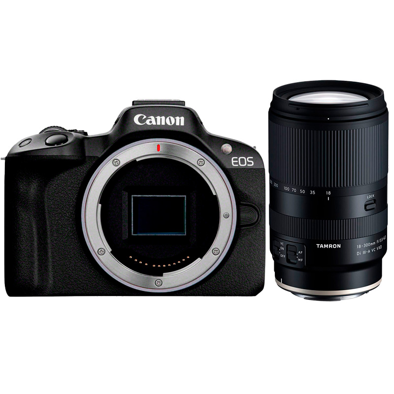 CANON EOS R50 + Tamron 18-300 mm F3.5-6.3 SI III-A VC VXD