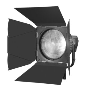 Fresnel barndoor for 8 inch lens