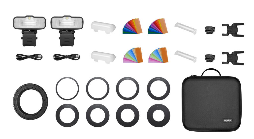 Macro Ring Flash Two Light Kit MF 12