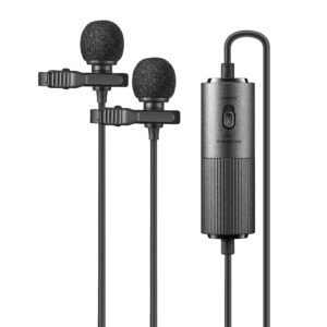 Omnidirectional Dual Lavalier Microfoon LMD 40C
