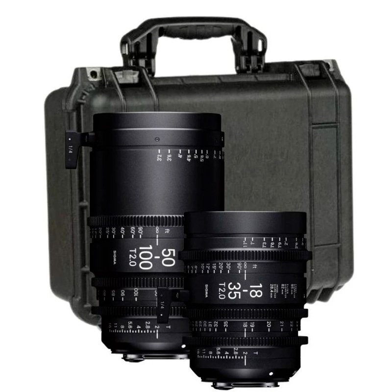 SIGMA KIT: 18-35mm + 50-100mm T2 + Maleta GT LINE PMC001