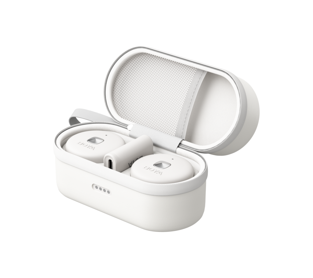 Omic-D (white) Dual-channel wireless mic for iOS devices
