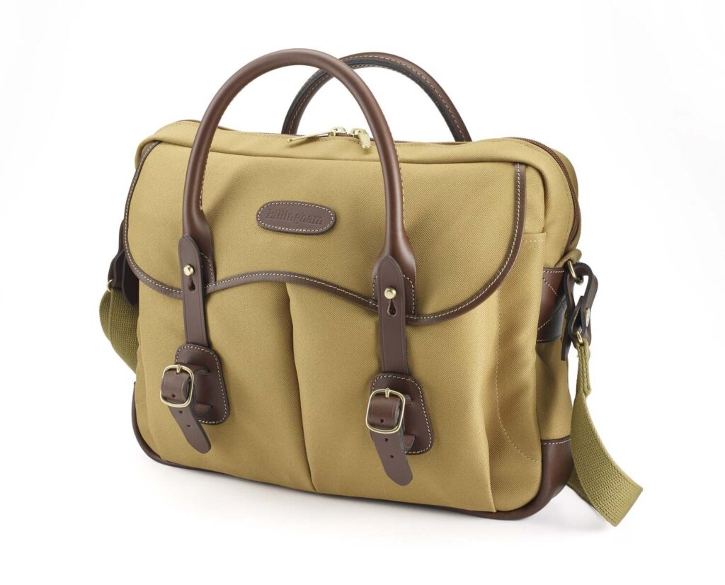 Thomas Brief Case – Khaki Fibrenyte/Chocolate