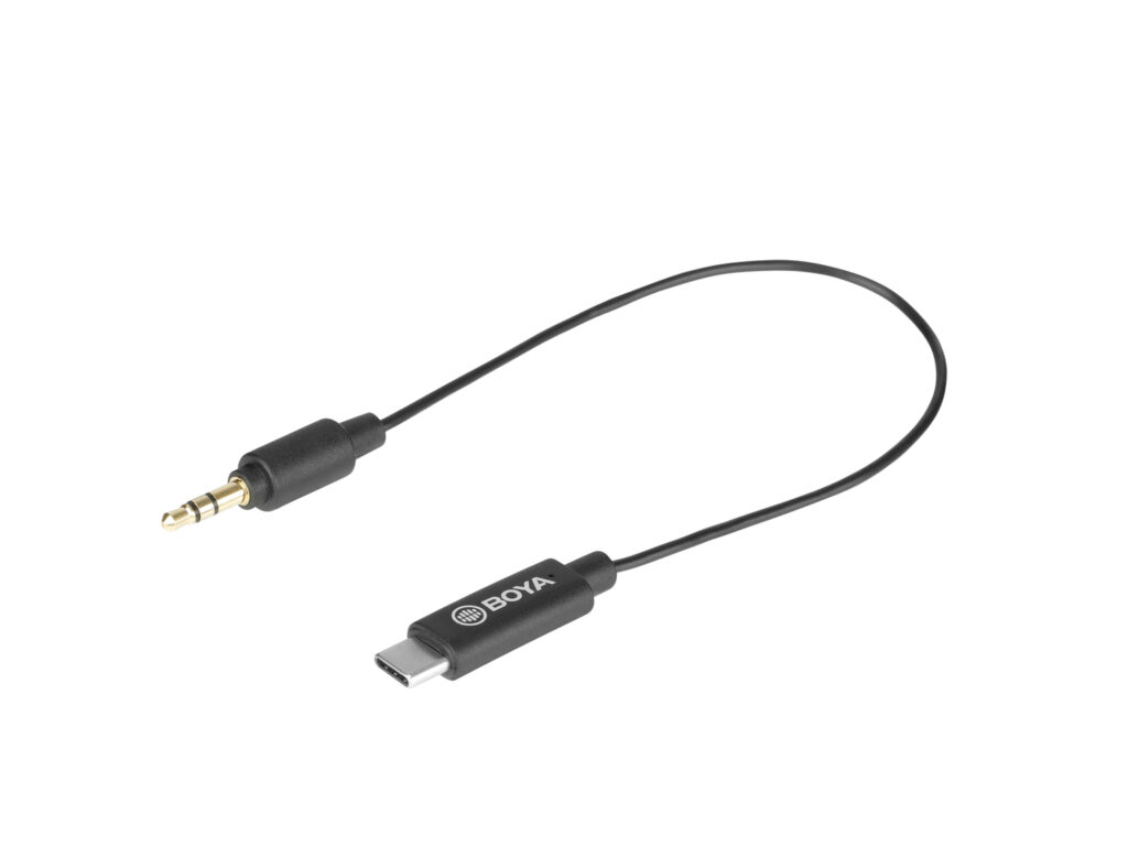 BY-K2 – 3.5mm TRS (Male) to Type-C (Male) Audio Adapter