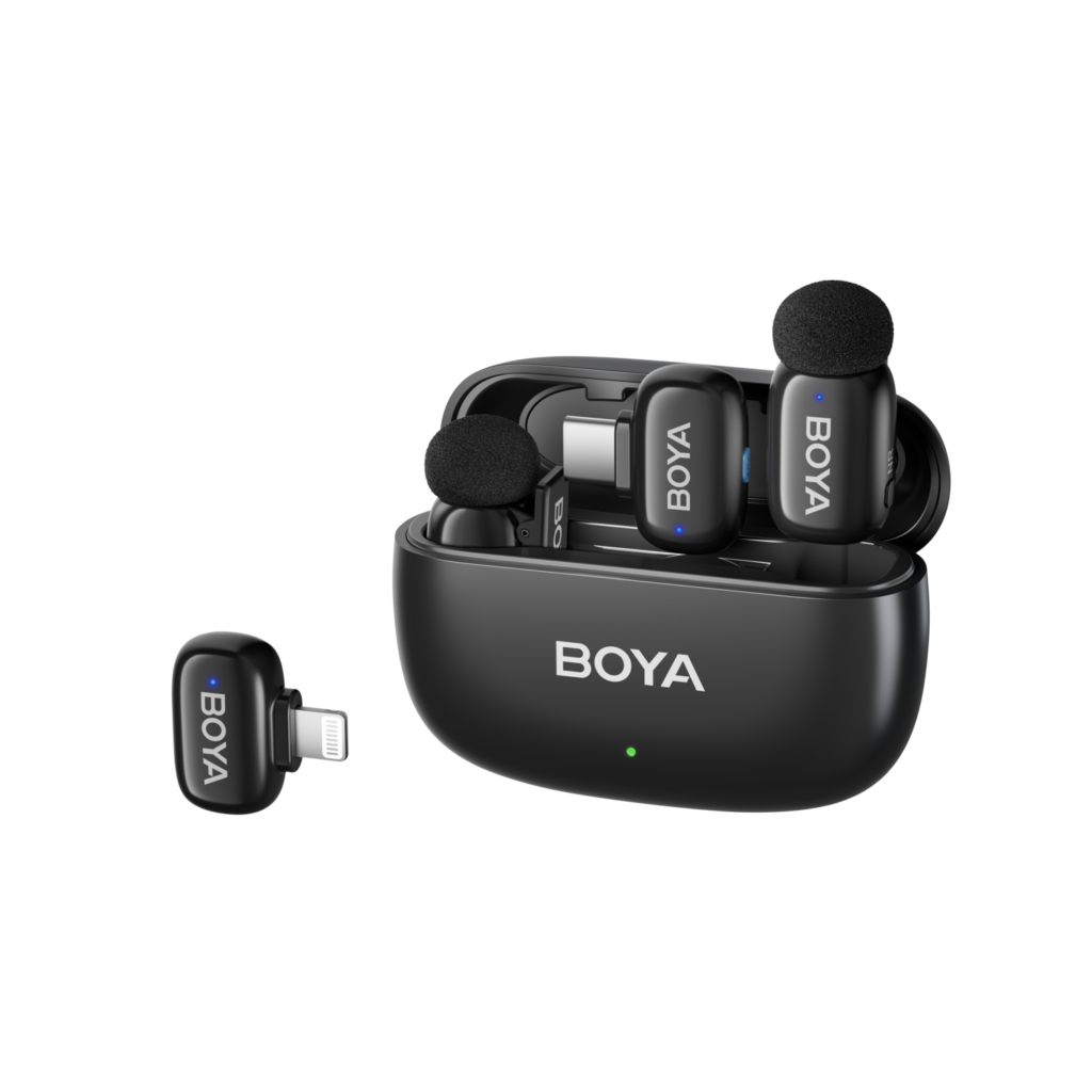 Mini-12 – 2.4 GHz Ultra-Mini Wireless Microphone (Black) – 2TX + 2RX