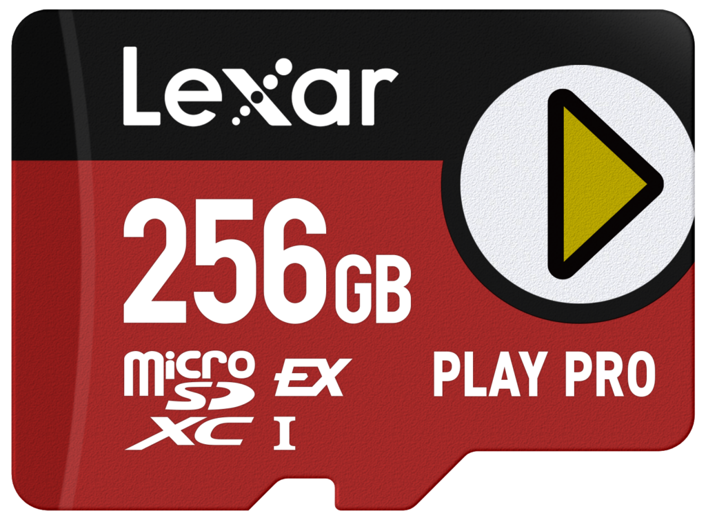 microSD Express 7.1 PLAY Pro 256GB up to R900/W600MB/s (104MB/s with UHS-I)