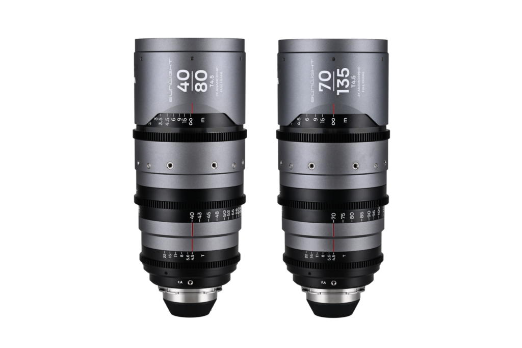 Sunlight 2X Anamorphic Zoom 2-Lens Bundle PL (40-80mm,70-135mm) (Clear)