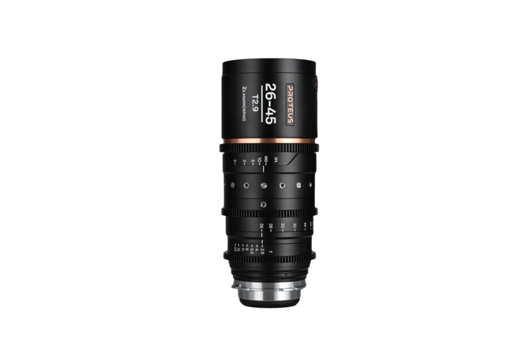 Proteus Zoom 2X Anamorphic 26-45mm T2.9 – Amber (Meter)