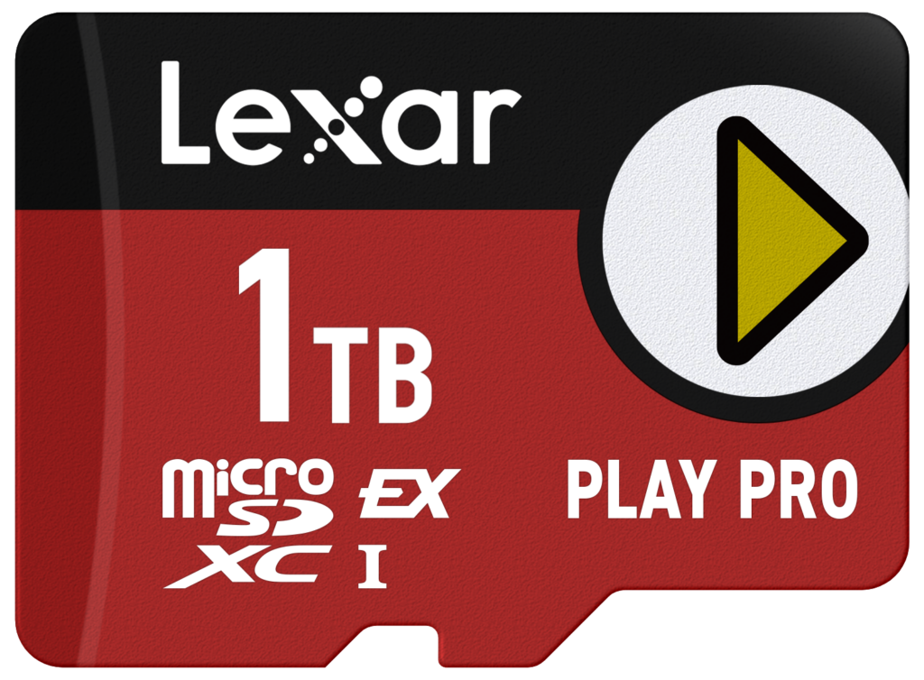 microSD Express 7.1 PLAY Pro 1TB up to R900/W600MB/s (104MB/s with UHS-I)