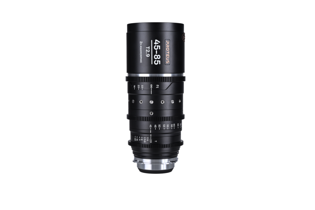 Proteus Zoom 2X Anamorphic 45-85mm T2.9 – Silver (Feet)