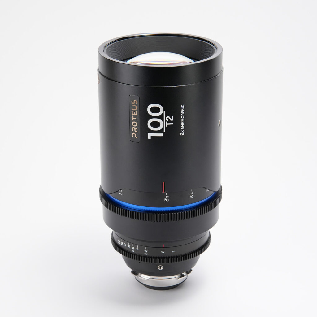 Proteus 2X Anamorphic 100mm T2 – Blue (Feet) – Arri PL/Canon EF