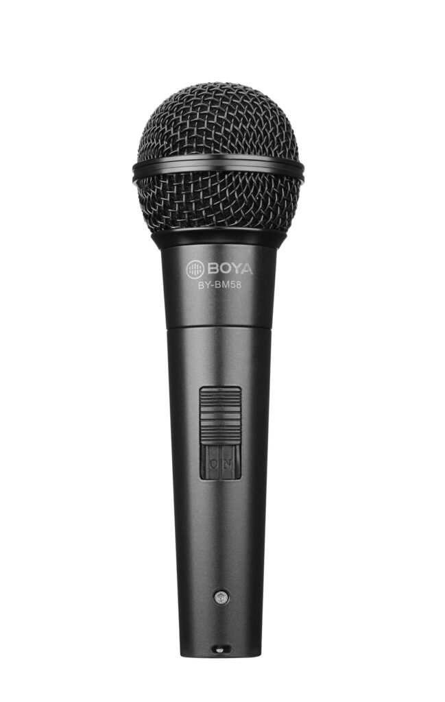 BY-BM58 XLR dynamic microphone, stage, vocal and instruments